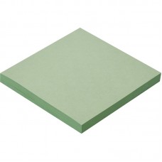 Бумага для заметок, с липким слоем, зелёная, 76х76мм., 100л